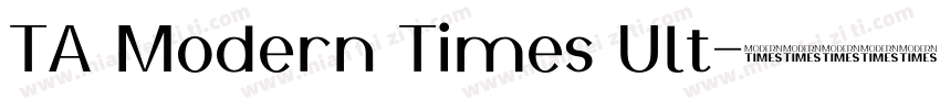 TA Modern Times Ult字体转换